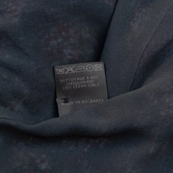 ISABEL MARANT Dress Women 38/6 Talia Twist Front Silk Draped Half Button Up Back - Picture 13 of 13